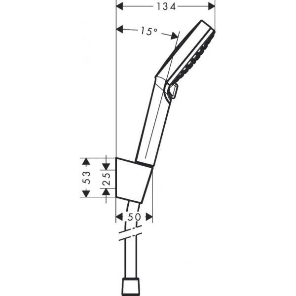 Душевой набор hansgrohe Crometta Vario 160 26692400, белый/хром