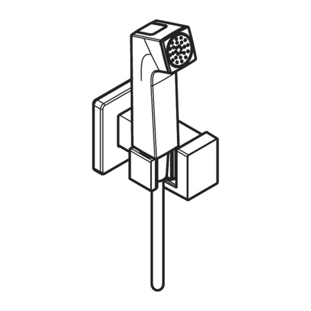 Hansgrohe Гигиенический душ E 1 jet EcoSmart+ со смесителем черный матовый 29233670