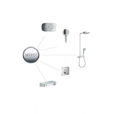 Термостат hansgrohe Ecostat Select для душа 13171400, белый/хром
