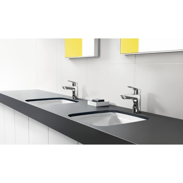 Смеситель hansgrohe Logis для раковины со средним изливом и сливным гарнитуром 71100000, хром