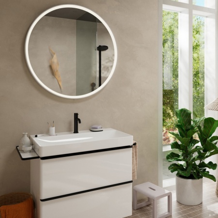 Cмеситель для раковины hansgrohe Tecturis S 110 CoolStart, EcoSmart+, 73312670, матовый черный
