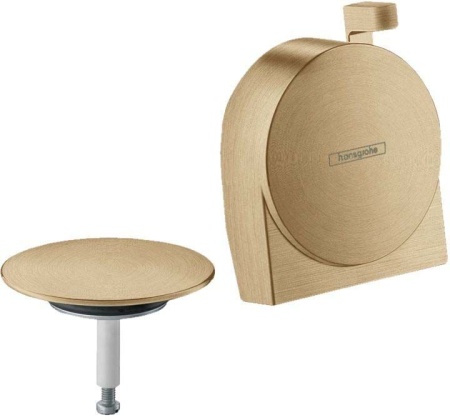 Накладки для слив-перелив-налива Hansgrohe Exafill S 58117140S шлифованная бронза