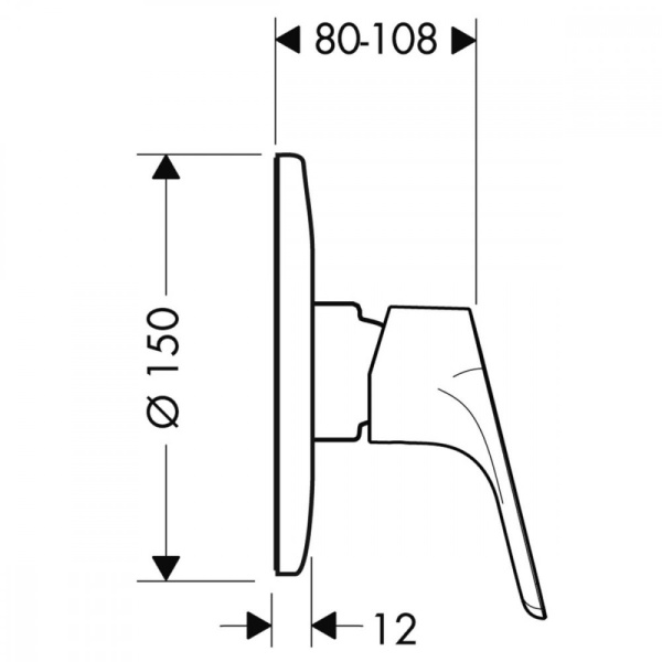 Смеситель hansgrohe Focus E2 для душа 31967000S, хром