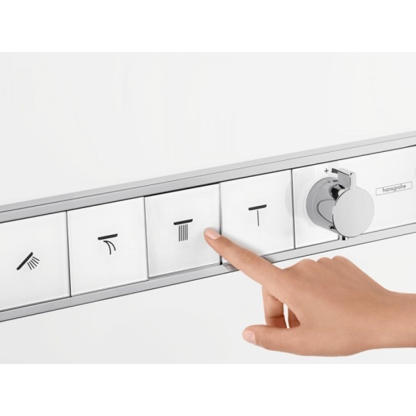 Термостат hansgrohe RainSelect для душа 15357400, белый/хром
