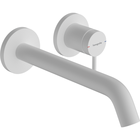 Внешняя часть смесителя для раковины hansgrohe Tecturis S скрытого монтажа, EcoSmart+, 73351700, матовый белый