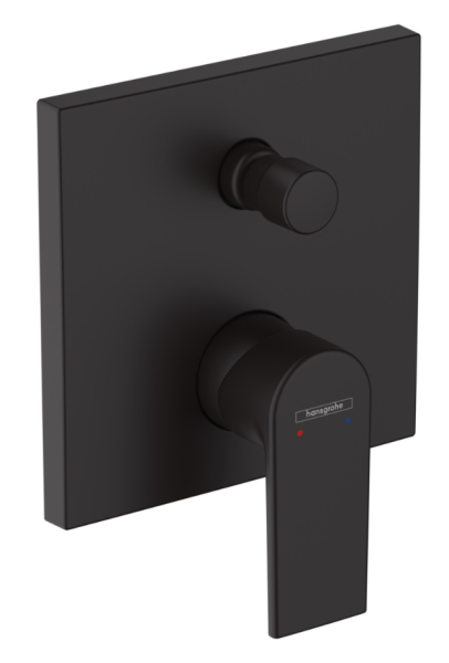 Смеситель для ванны со скрытой частью Hansgrohe Vernis Shape 71468670S черный матовый