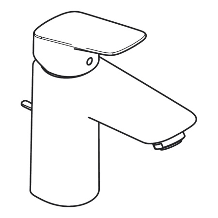 Hansgrohe Logis Смеситель для раковины 100 черный матовый 71100670