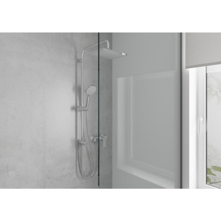 Душевая система Showerpipe 230 1jet Reno Hansgrohe Vernis Shape 26282000, хром