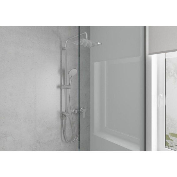 Душевая система Showerpipe 230 1jet Reno Hansgrohe Vernis Shape 26282000, хром