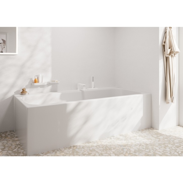 Cмеситель для ванны hansgrohe Tecturis E на 3 отверстия, 73443700, матовый белый