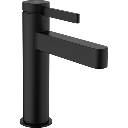 Смеситель для раковины hansgrohe Finoris 110 CoolStart, со сливным клапаном Push-Open 76024670, матовый черный