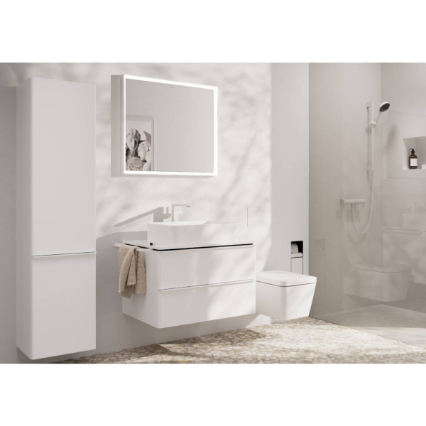 Смеситель для раковины hansgrohe Tecturis E 240 Fine CoolStart, EcoSmart+, 73072700, матовый белый