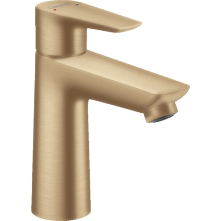 Смеситель hansgrohe Talis E для раковины со средним изливом и сливным гарнитуром 71710140, шлиф. Бронза