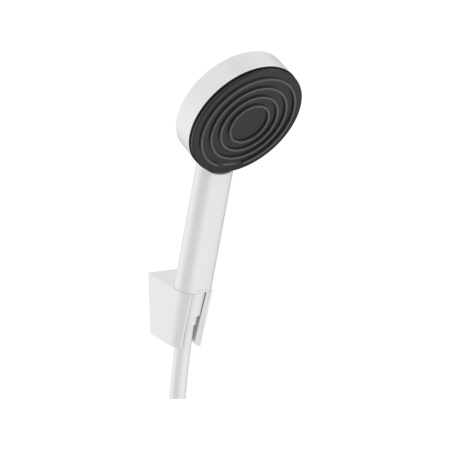 Hansgrohe Pulsify S Душевой набор с держателем 105 1jet шланг 125 белый матовый 24301700