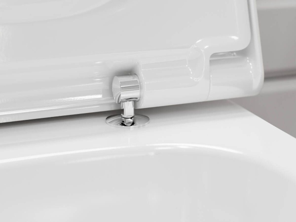Hansgrohe EluPura Original Q Сидение для унитаза с микролифтом с верхним креплением белый глянцевый 60150450