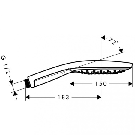 Ручной душ hansgrohe Raindance Select S 150 Air 3jet 28587000, хром