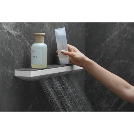 Плечевой душ hansgrohe Rainfinity 500 1jet с полкой для душа h26243700, матовый белый