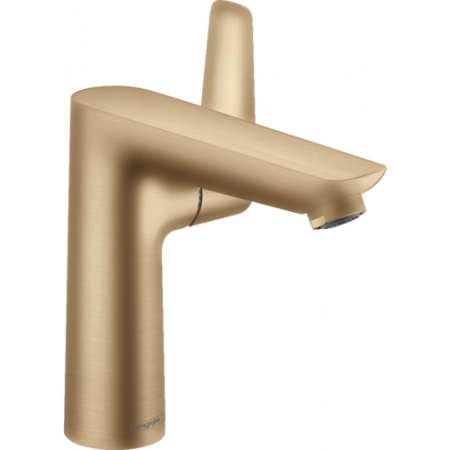 Смеситель hansgrohe Talis E для раковины со сливным гарнитуром 71754140, шлифованная бронза